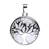Tree of Life Pendant with Rock Crystal