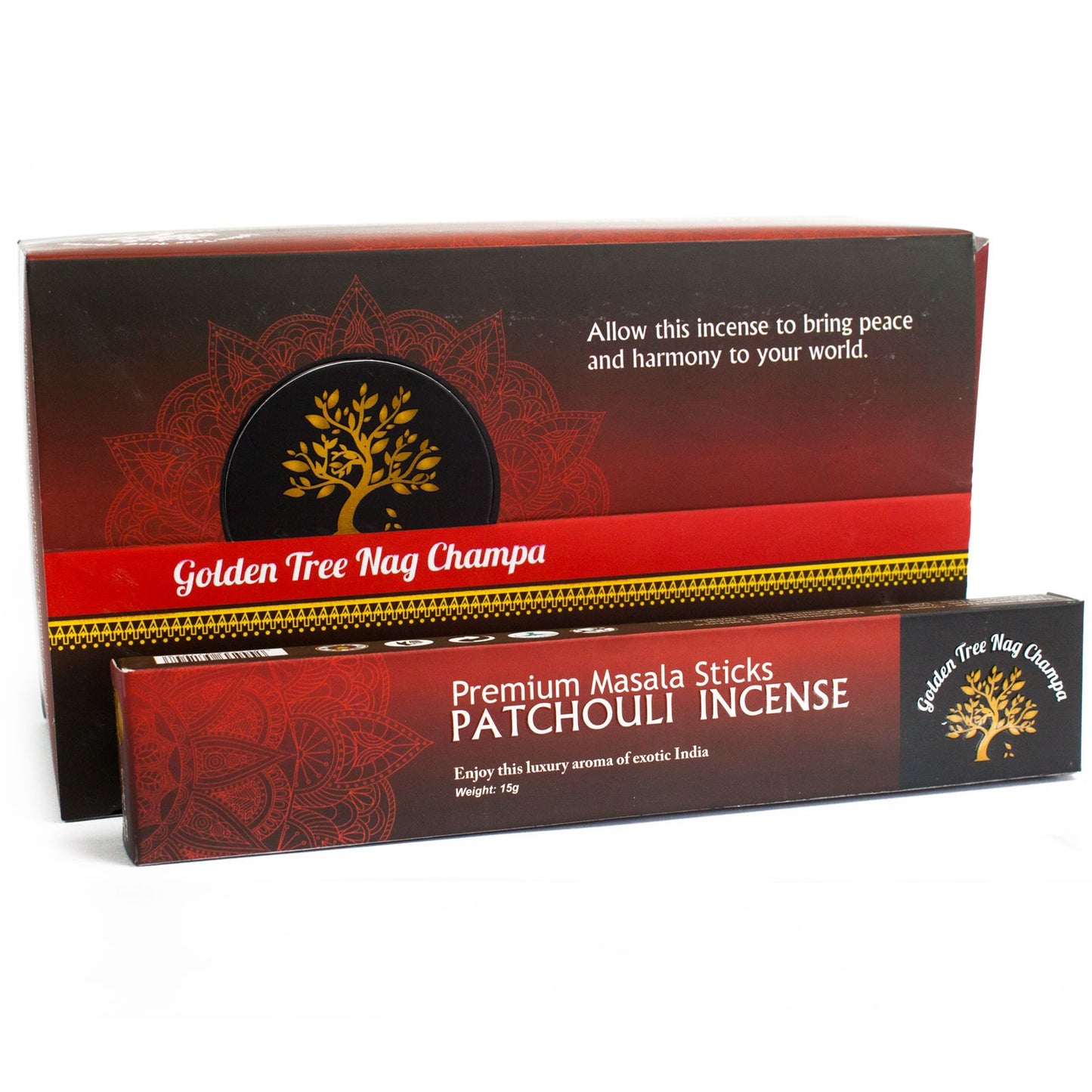Golden Tree Nag Champa Incense - Patchouli