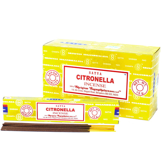 Satya Citronella Incense Sticks 15 grams