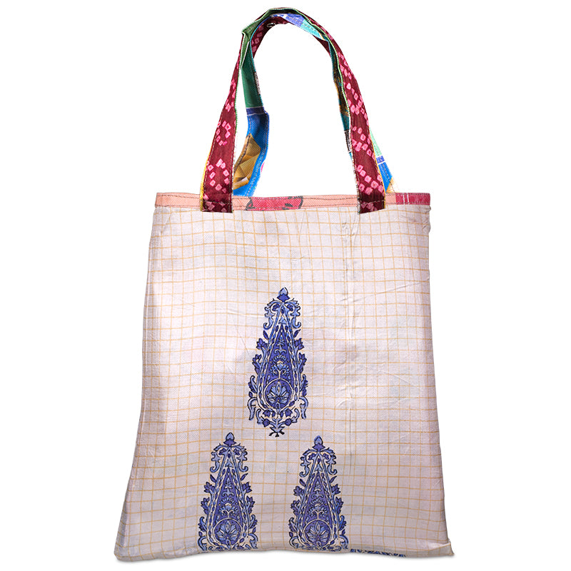 Shopping Bag Made From Recycled Rice Textile (Reversible)