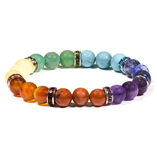 Seven Chakra Elastic Bracelet