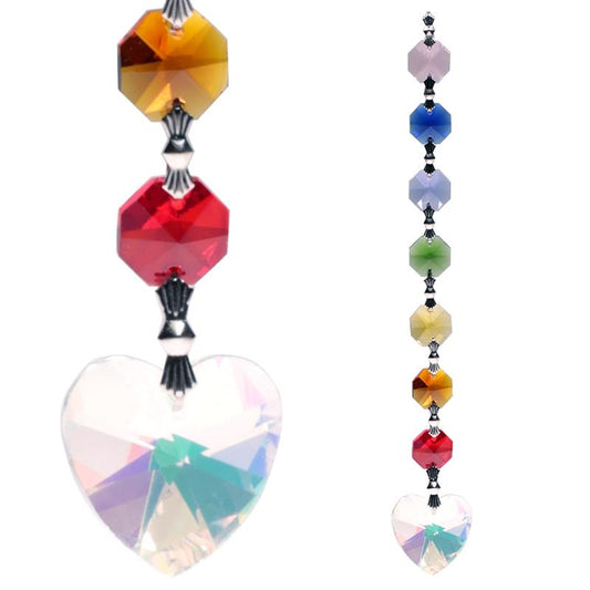 Aurora Heart Feng Shui Chakra Rainbow Crystal