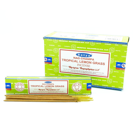 Satya Tropical Lemongrass Incense Sticks 15 grams
