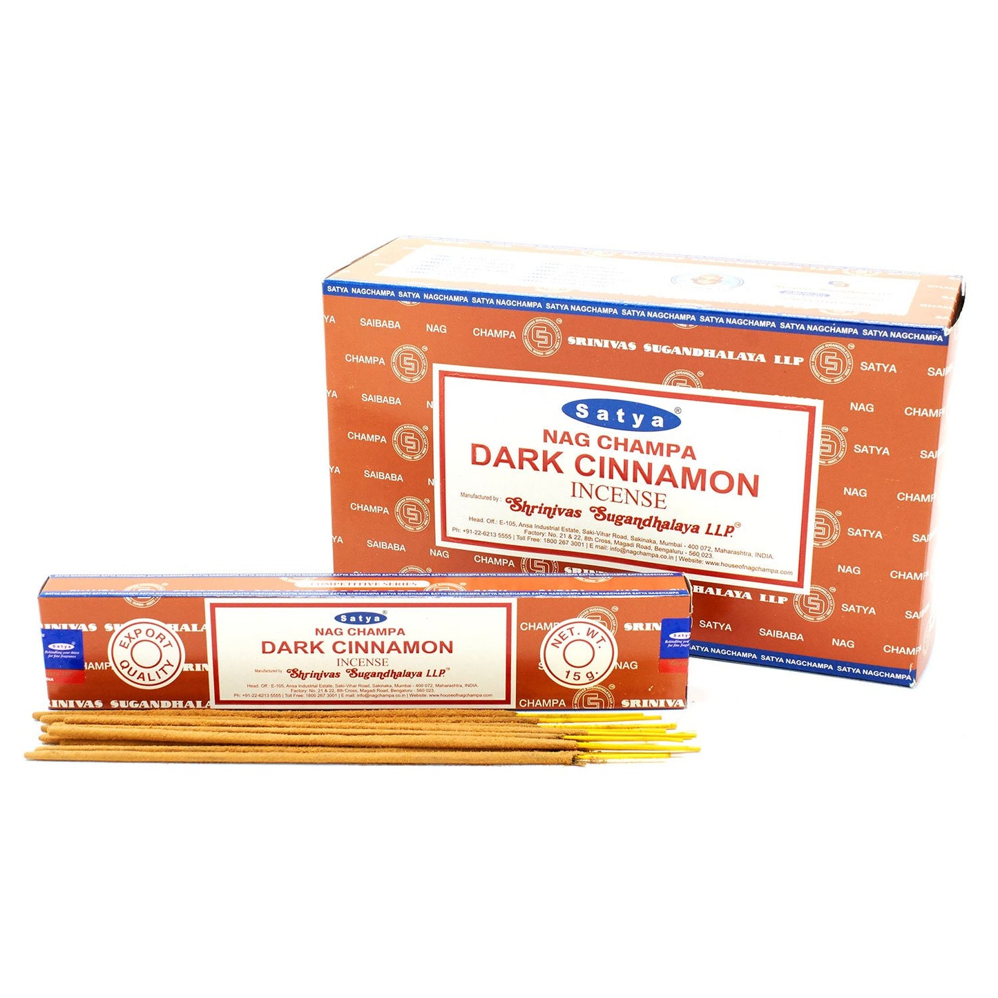 Satya Dark Cinnamon Incense Sticks 15 grams