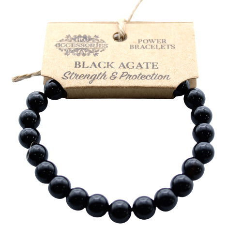 Black Agate Power Bracelet