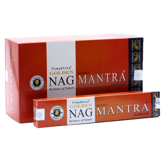Golden Nag Mantra Incense Sticks 15 grams