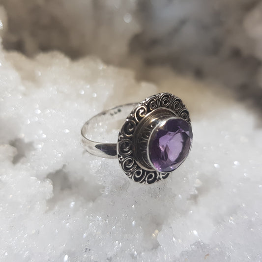 Amethyst Sterling Silver Ring