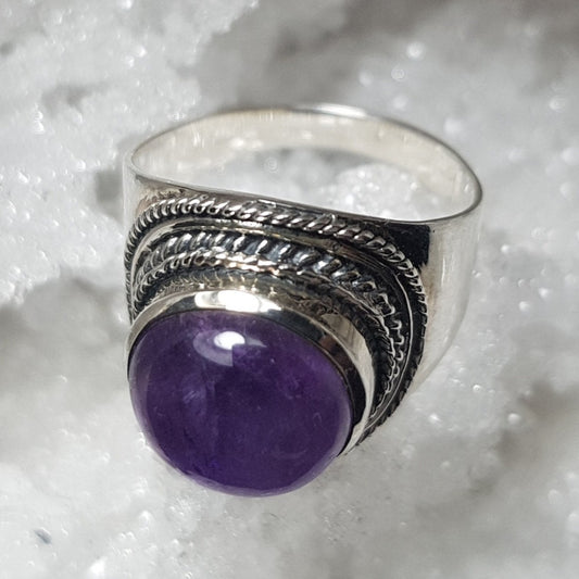 Amethyst Sterling Silver Ring