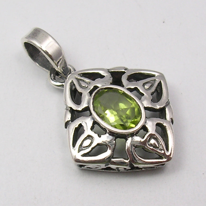 Peridot Sterling Silver Pendant