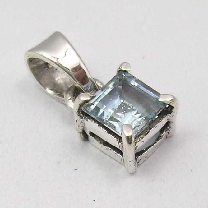 Sterling Silver Blue Topaz Pendant