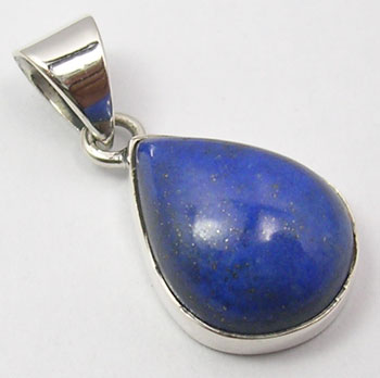 Lapis Lazuli Sterling Silver Teardrop Pendant