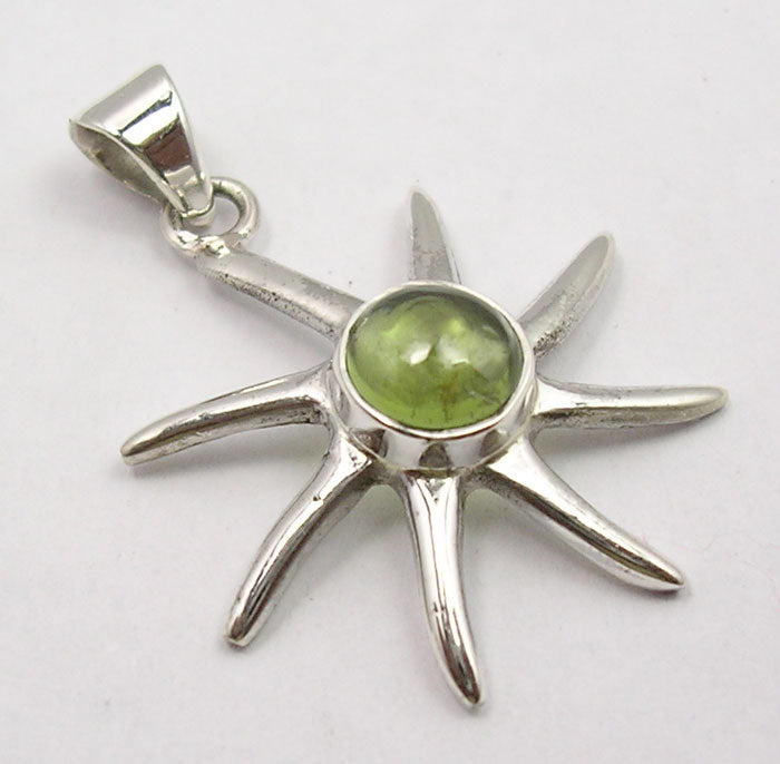 Peridot Sterling Silver Pendant