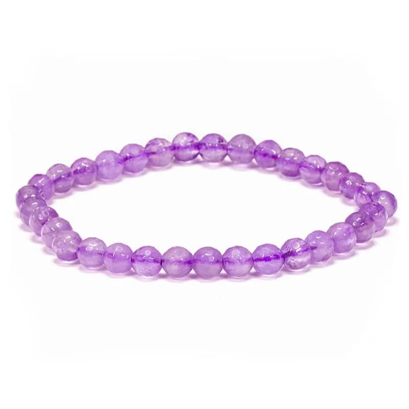 Amethyst Facet Cut Bracelet