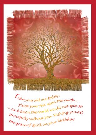 'Grace of Spirit' Birthday Card