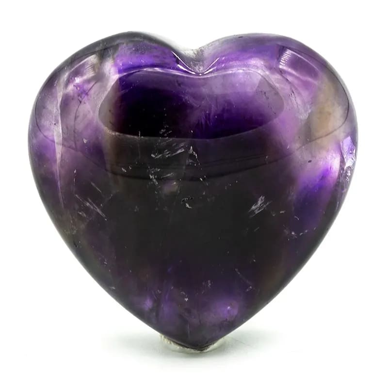 Amethyst Phantom Heart Thumb / Worry Stone
