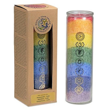 7 Chakra candle with essential oils