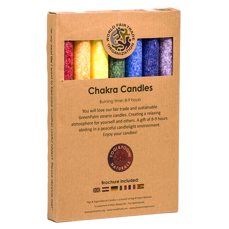 Scented Dinner Candles Chakra Set of 7