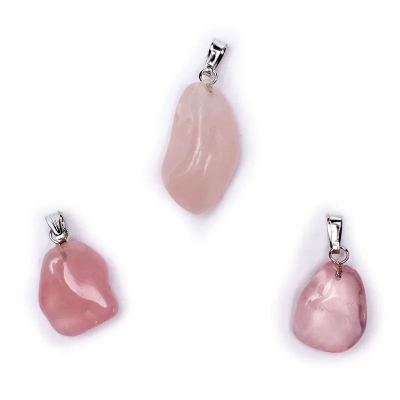 Rose Quartz Polished Gemstone Pendant