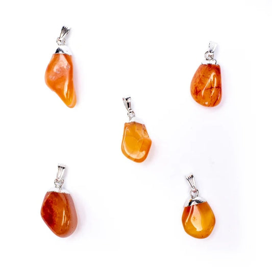 Carnelian Polished Gemstone Pendant