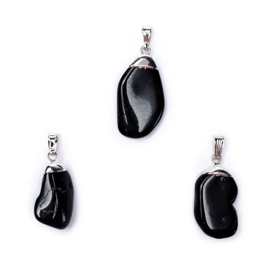 Black Tourmaline Polished Gemstone Pendant