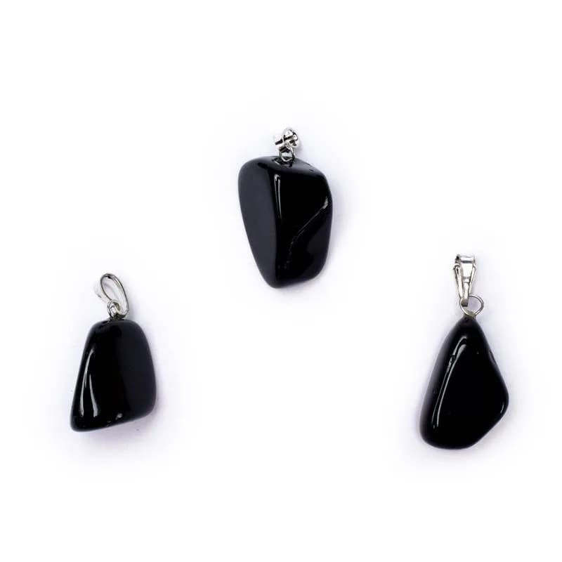Black Obsidian Polished Gemstone Pendant