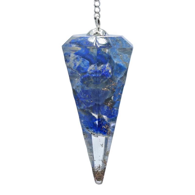 Orgonite Pendulum - Lapis Lazuli Facet Cut