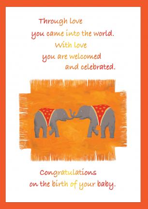 'Congratulations on the Birth of Your Baby' Greetings Card