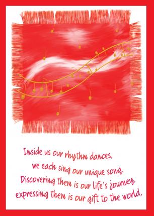 'We Each Sing Our Own Song' Greetings Card