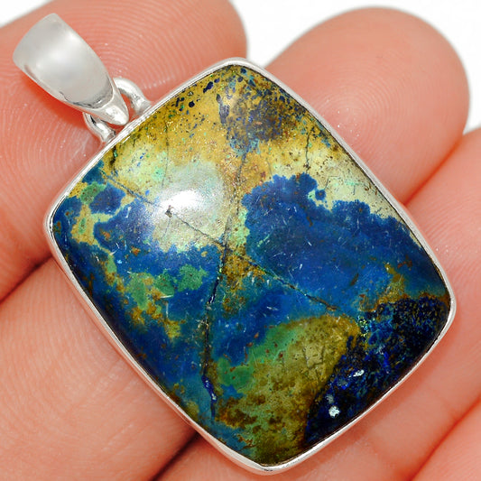 Sterling Silver Azurite Pendant