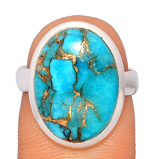 Sterling Silver Blue Copper Turquoise Ring