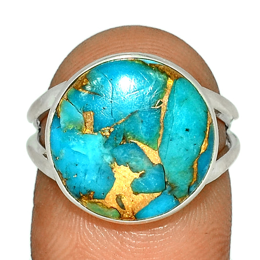 Sterling Silver Blue Copper Turquoise Ring