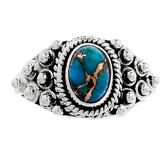 Sterling Silver Blue Copper Turquoise Ring