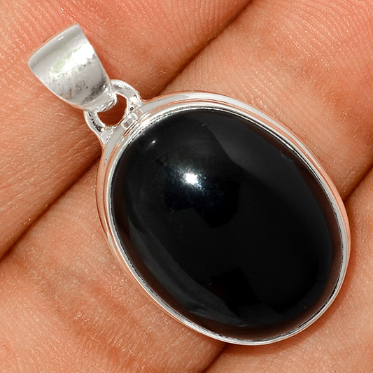 Sterling Silver Black Onyx Pendant