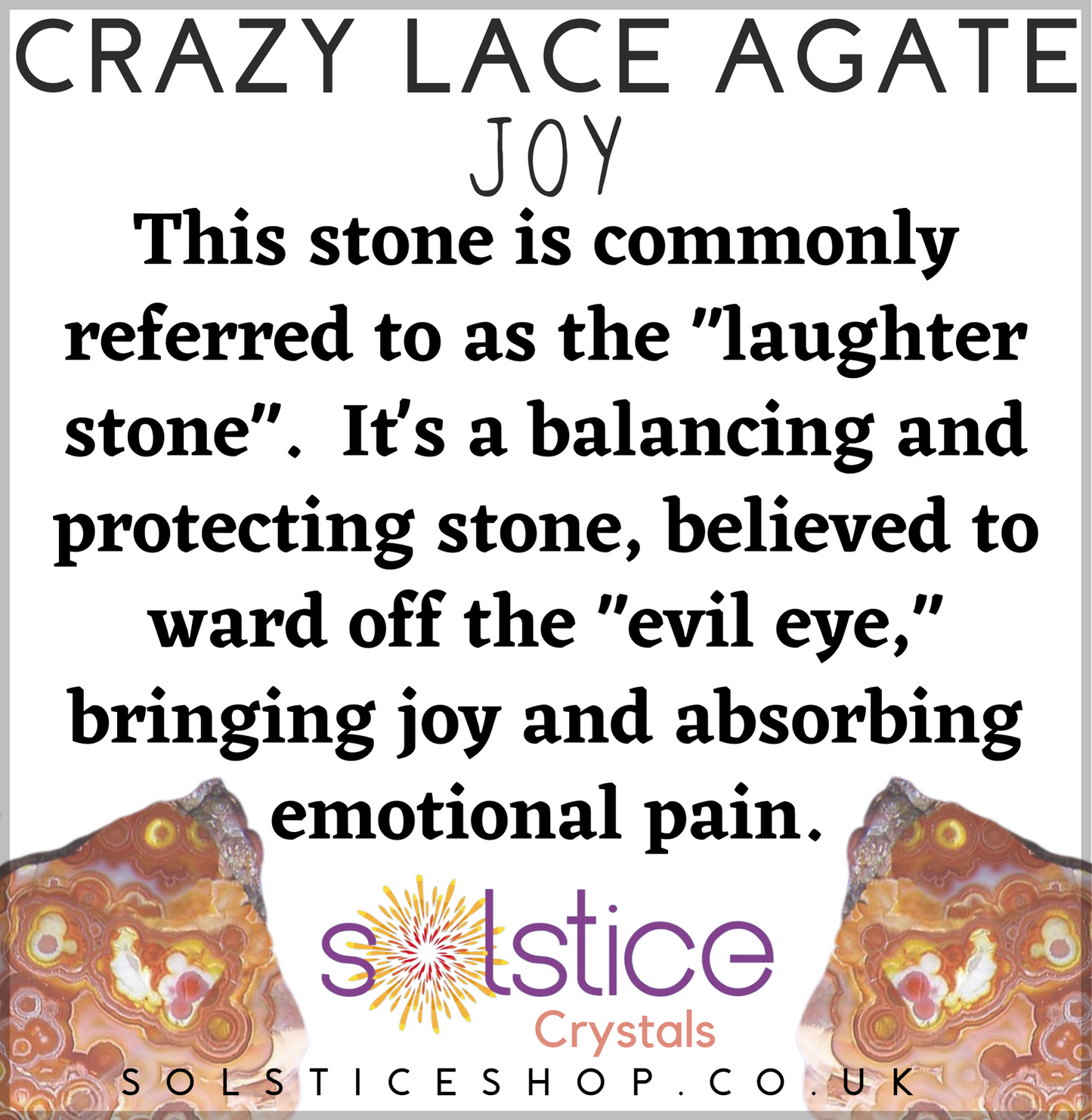 Crazy Lace Agate Polished Tumblestone