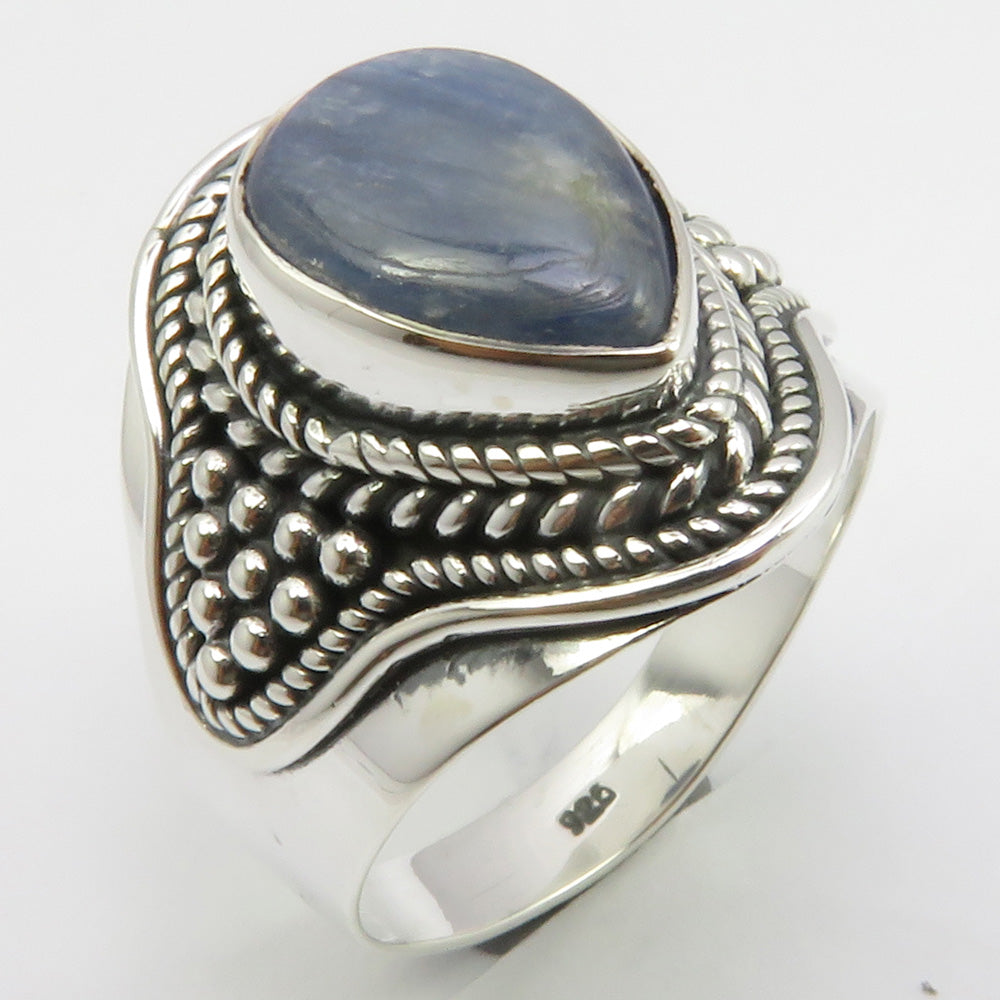 Tanzanite Sterling Silver Embellished Ring