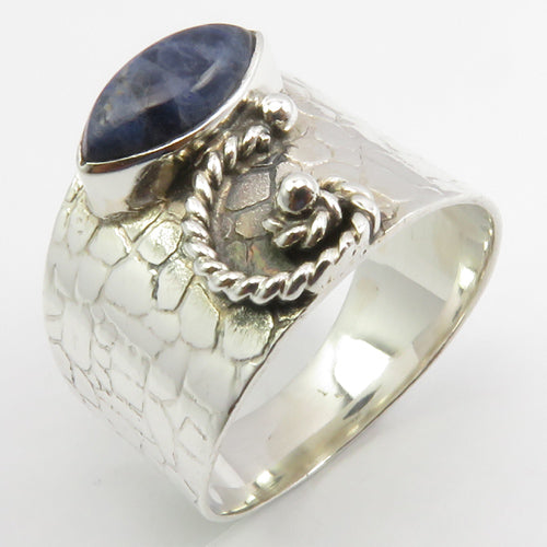 Sodalite Sterling Silver Ring