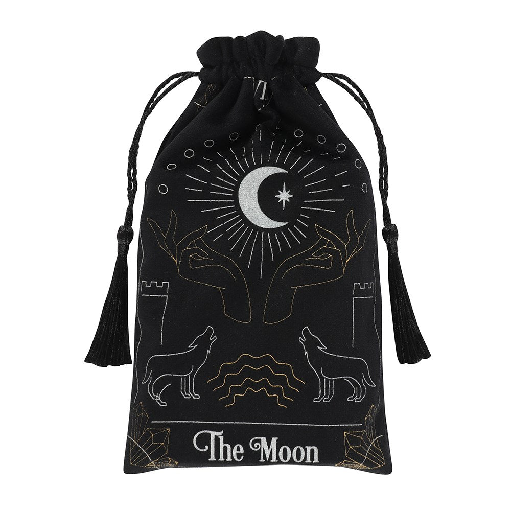 'The Moon' Tarot Card Drawstring Pouch