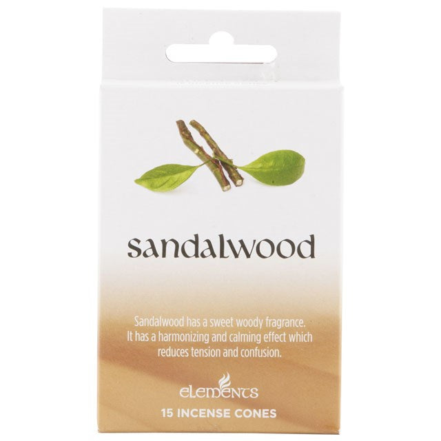 Elements Sandalwood Incense Cones