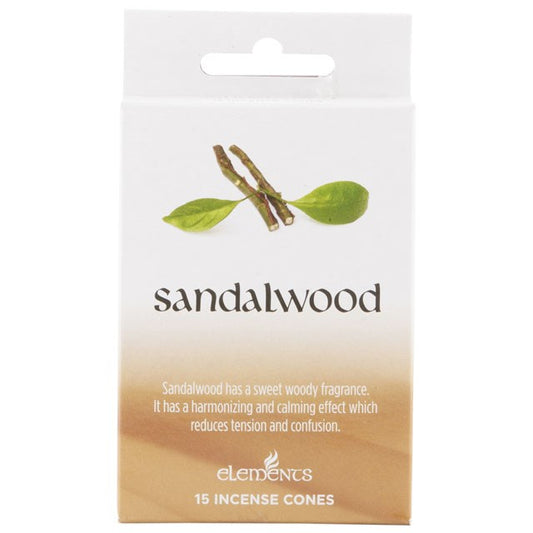 Elements Sandalwood Incense Cones
