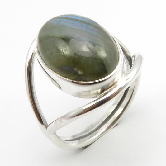 Labradorite Sterling Silver Ring