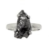 Sterling Silver Campo Del Cielo Meteorite Ring