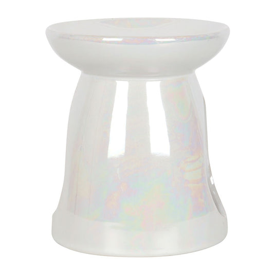 Iridescent White Oil Burner
