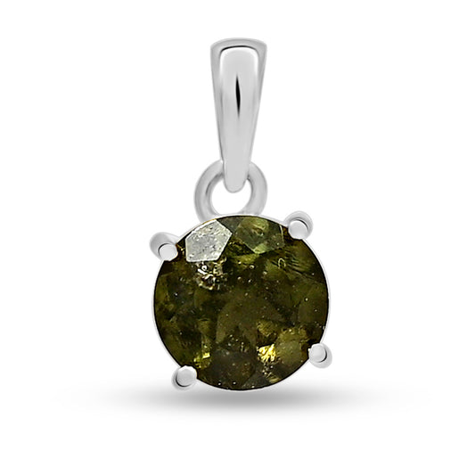 Sterling Silver Moldavite Pendant