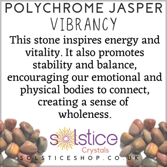 Polychrome Jasper Polished Tumblestone