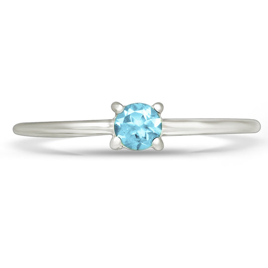 Sterling Silver Blue Topaz Ring