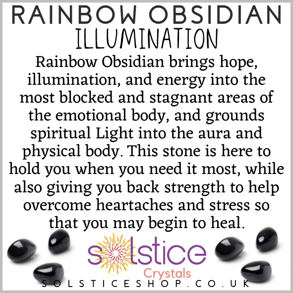Rainbow Obsidian Polished Tumblestone