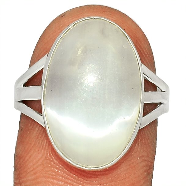 Sterling Silver Selenite Ring