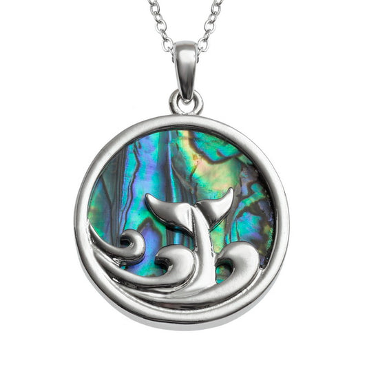 Paua Shell Diving Dolphin