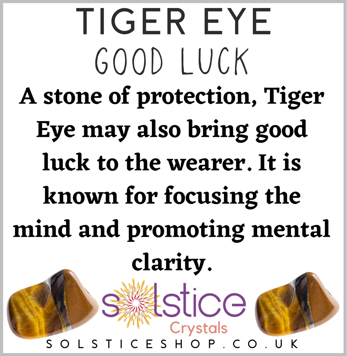 Tiger Eye Polished Tumblestone