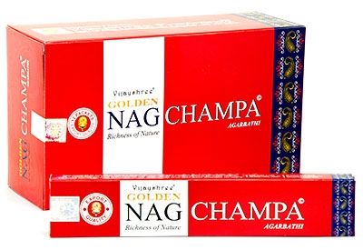 Golden Nag Champa Incense Sticks 15 grams